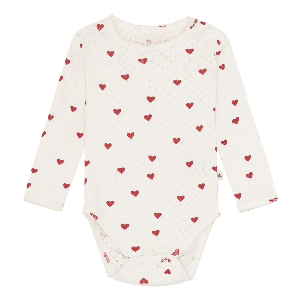 Samfella með hjartamynstri