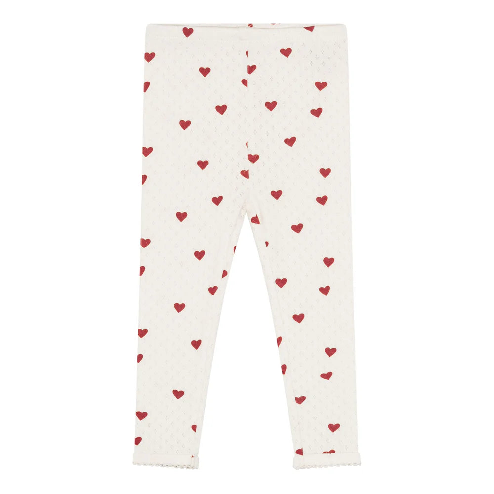 Leggings með hjartamynstri