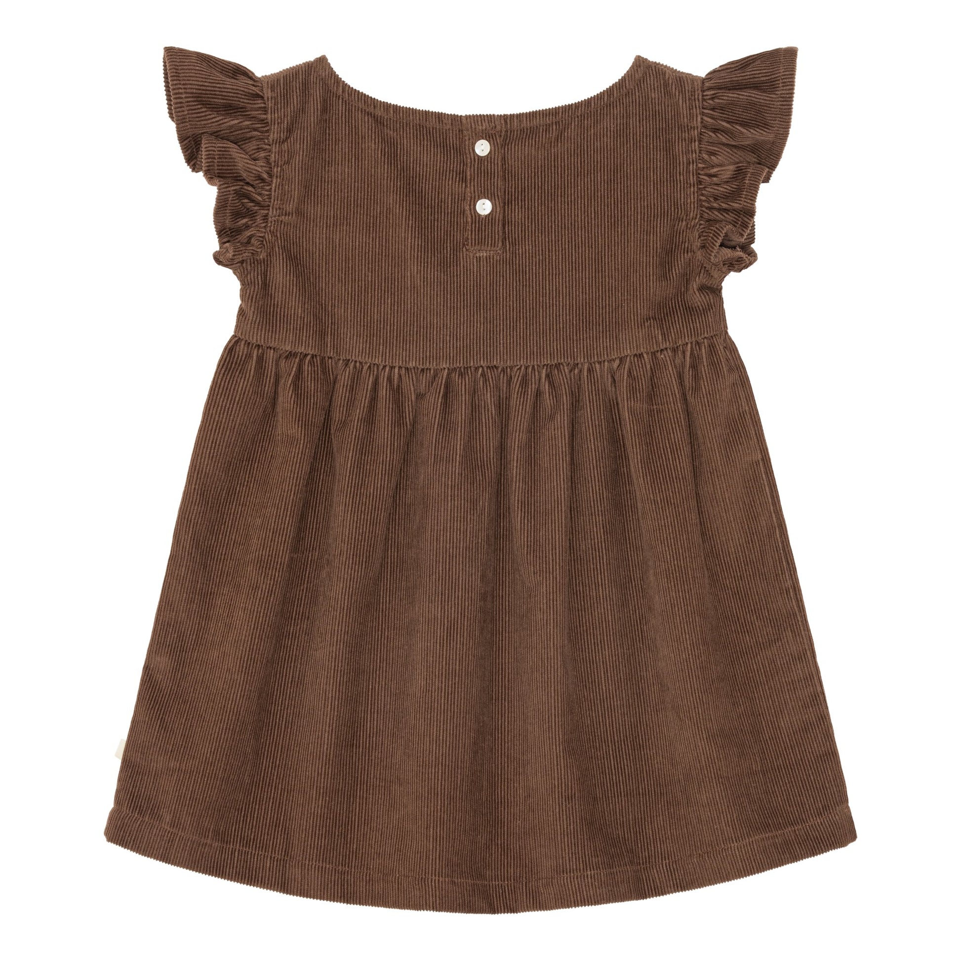 Brúnn Flauel kjóll