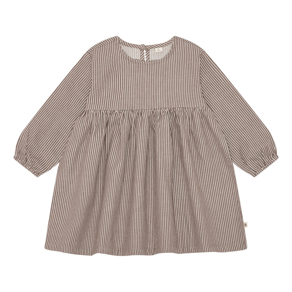 Milkboy kjóll brúnn og hvítur