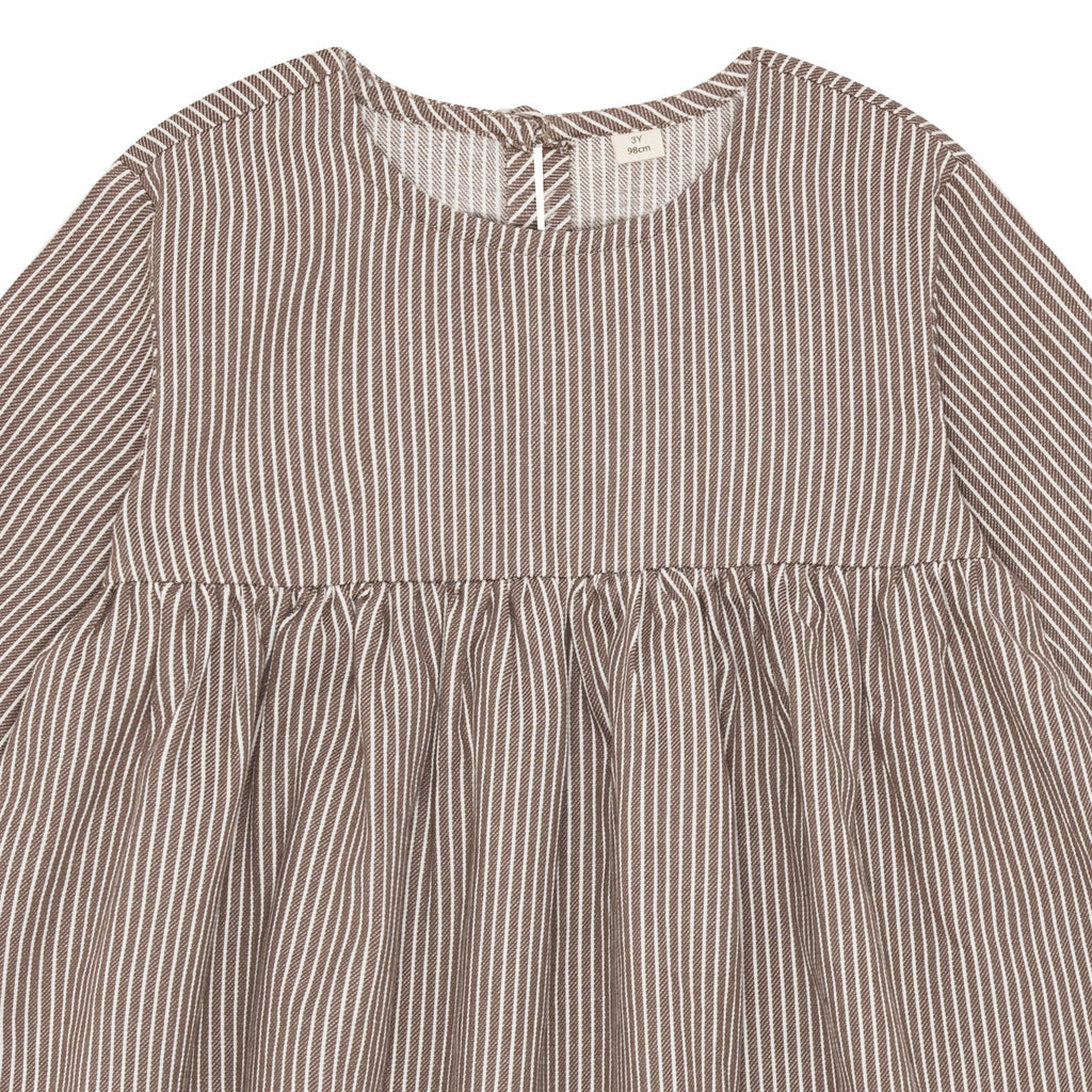 Milkboy kjóll brúnn og hvítur