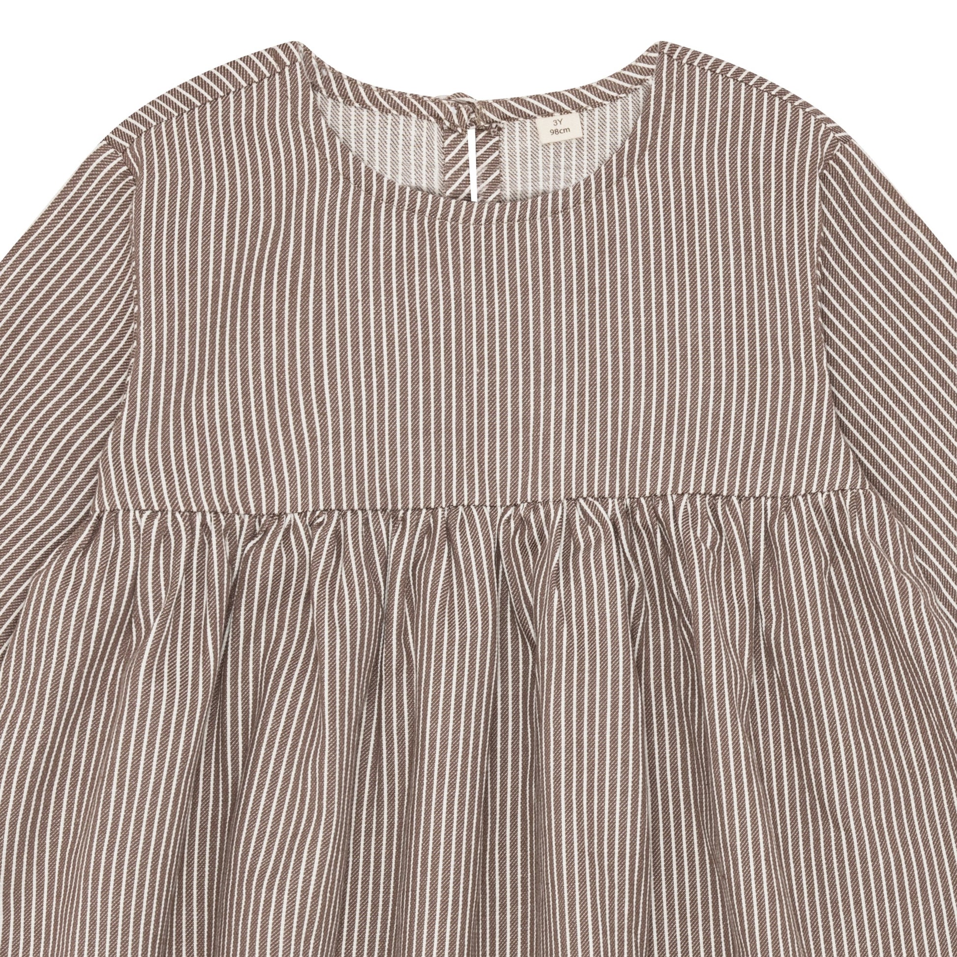 Milkboy kjóll brúnn og hvítur