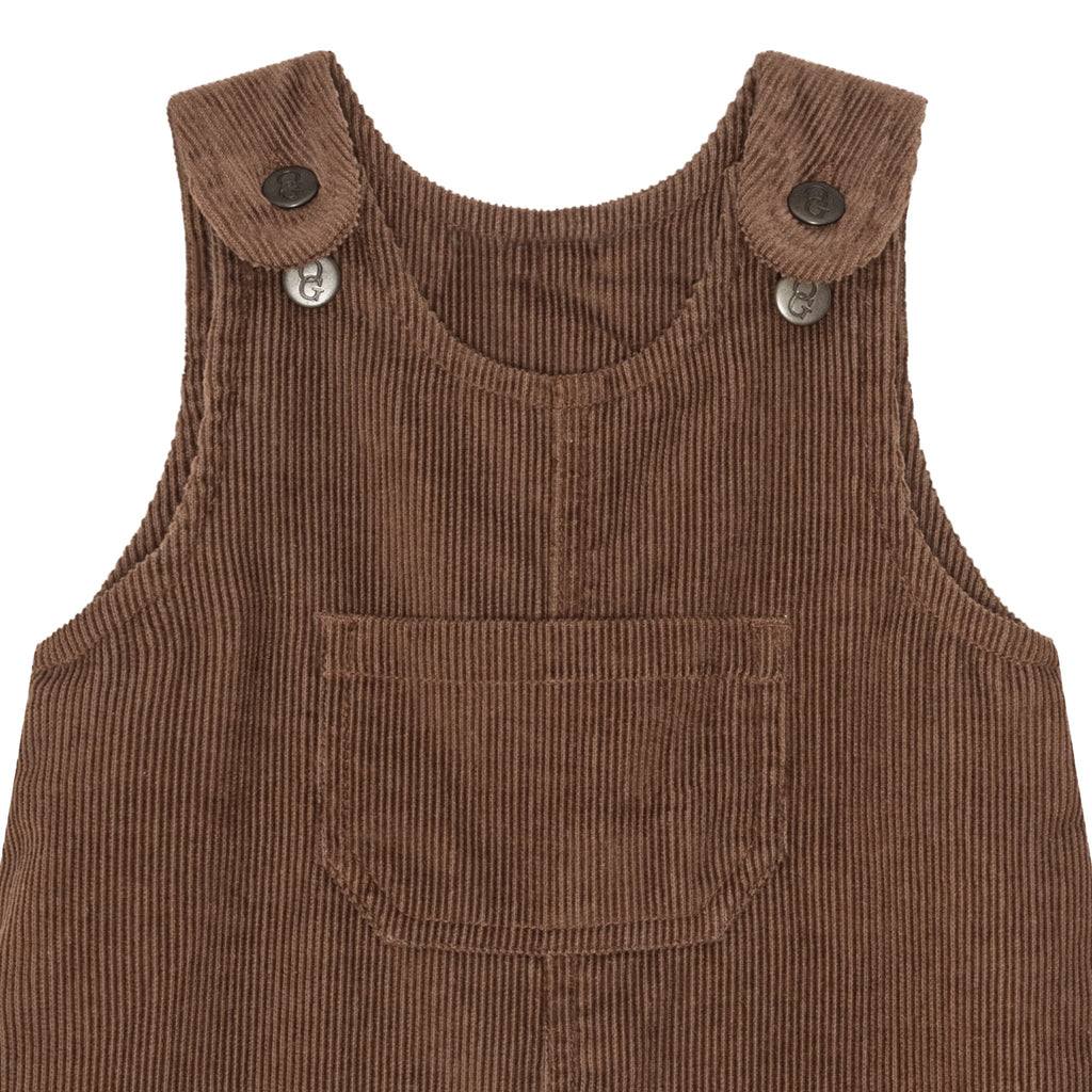 Brúnar flauels ungbarna smekkbuxur