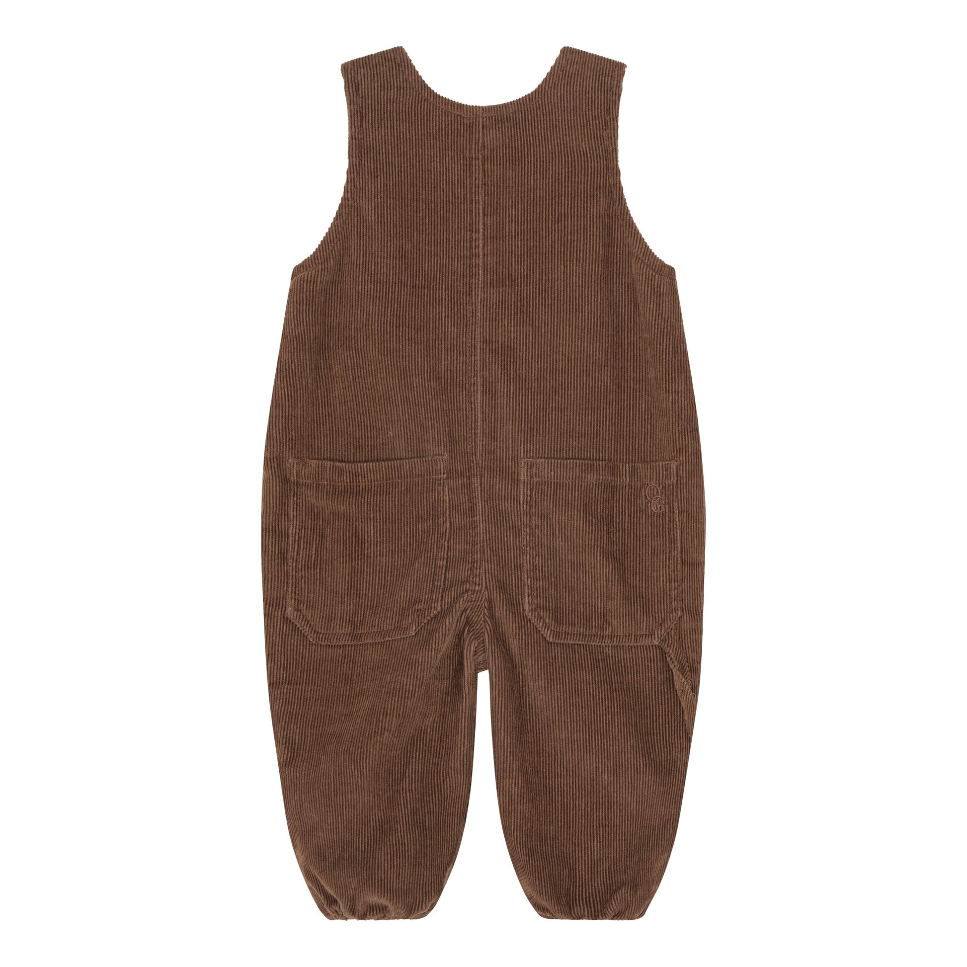 Brúnar flauels ungbarna smekkbuxur