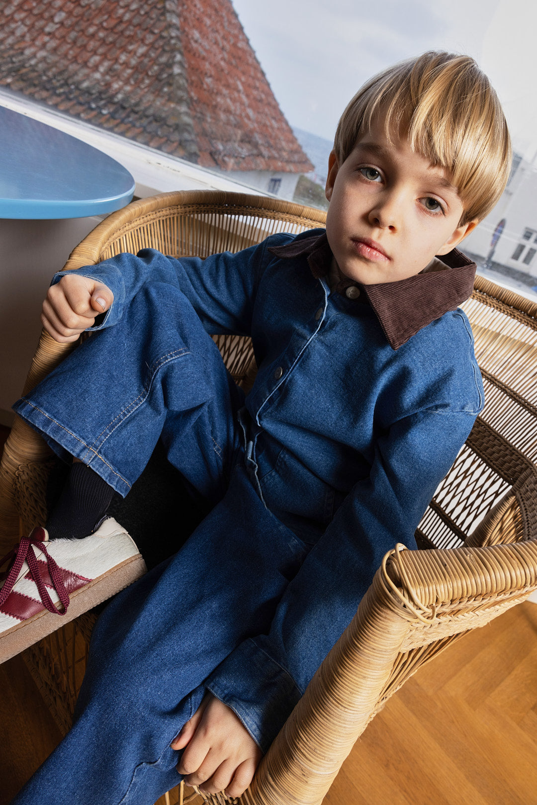 Gallajakki með flauelskraga