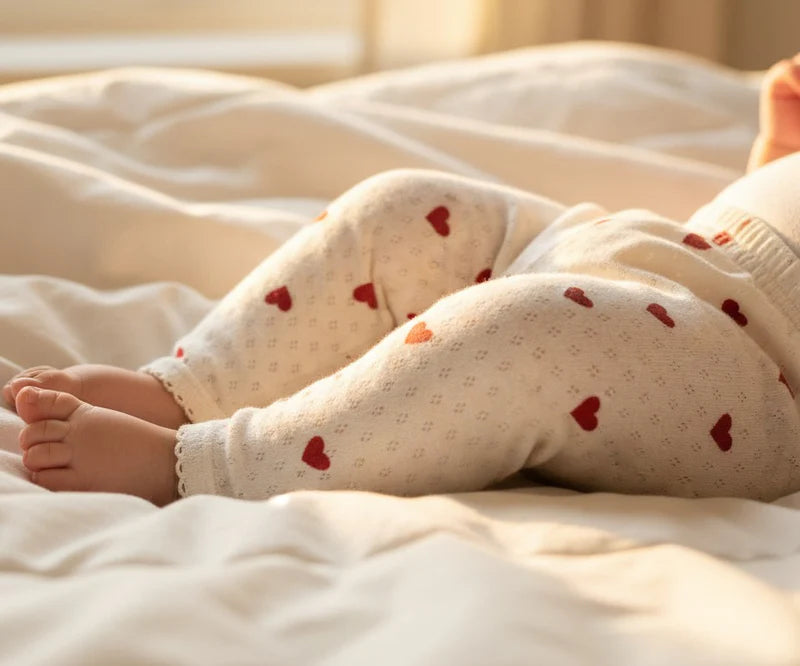 Leggings með hjartamynstri