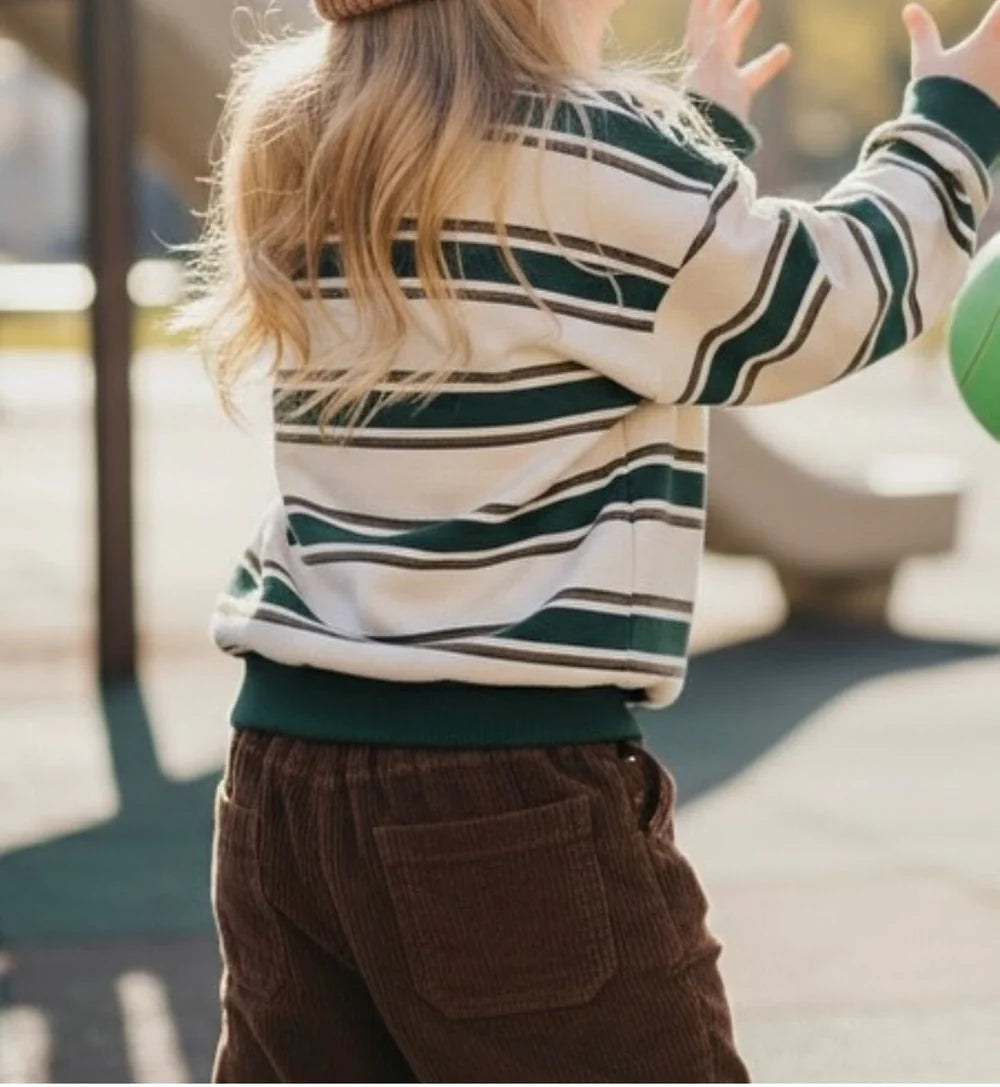 Sweatshirt green rugby rendur