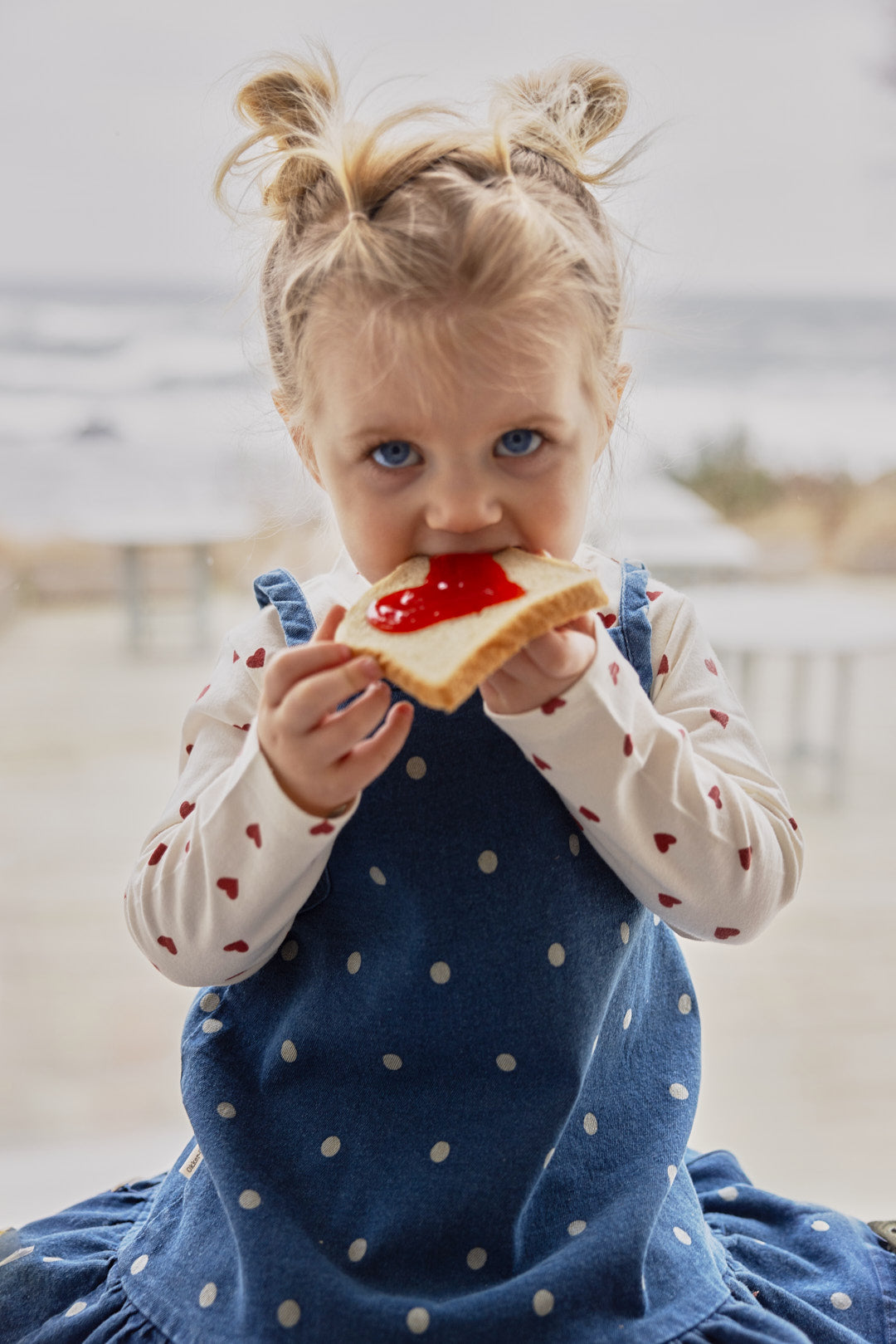 Gallakjóll með doppum