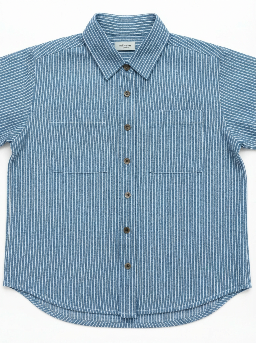Milkboy Blue LS collard Skyrta