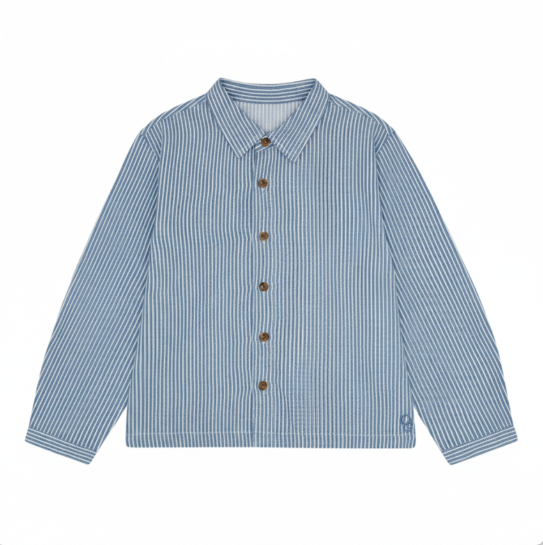 Milkboy Blue LS collard Skyrta