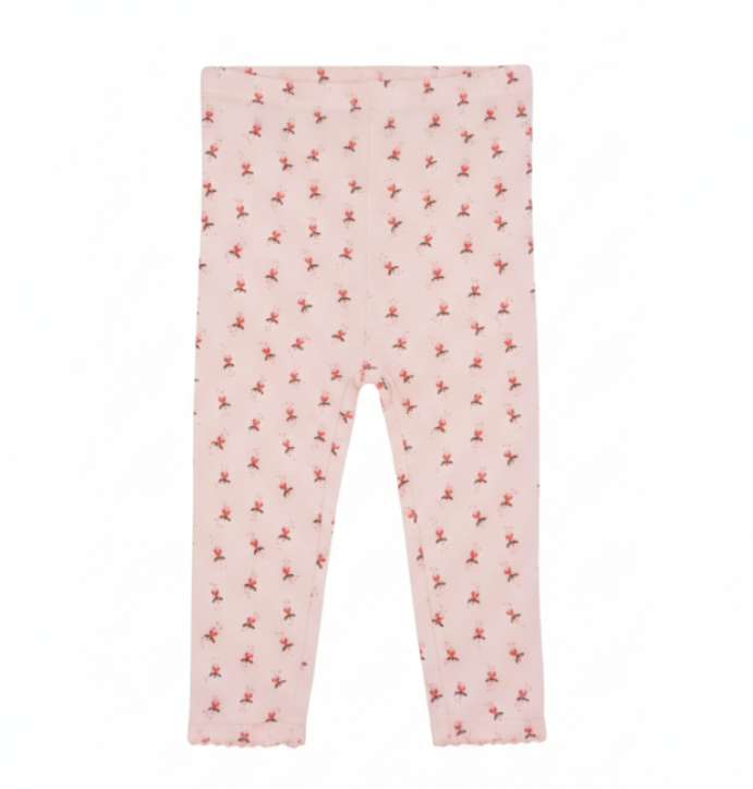Pointelle leggings - fluffy bell blush