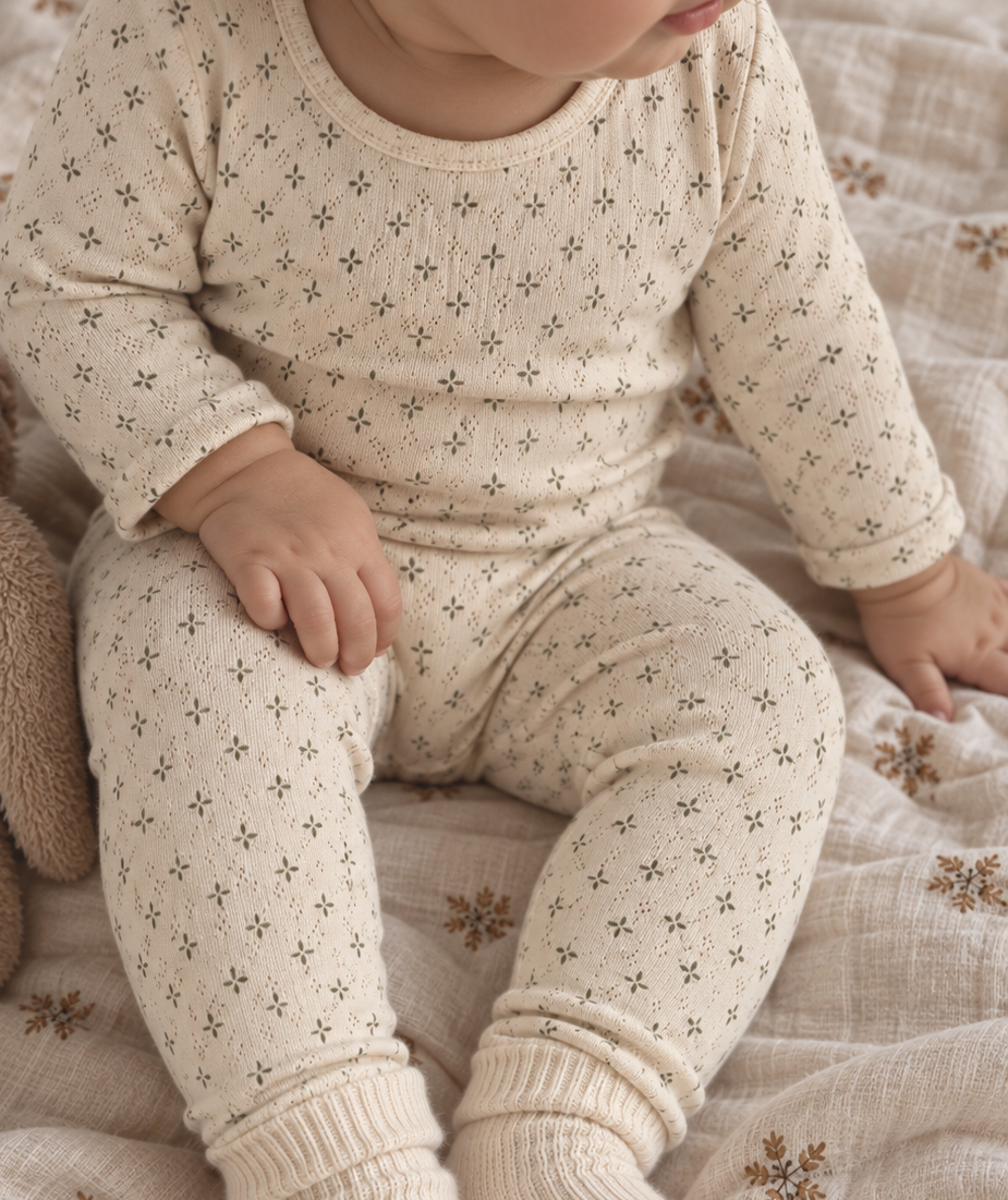 Pointelle body - little petals samfella