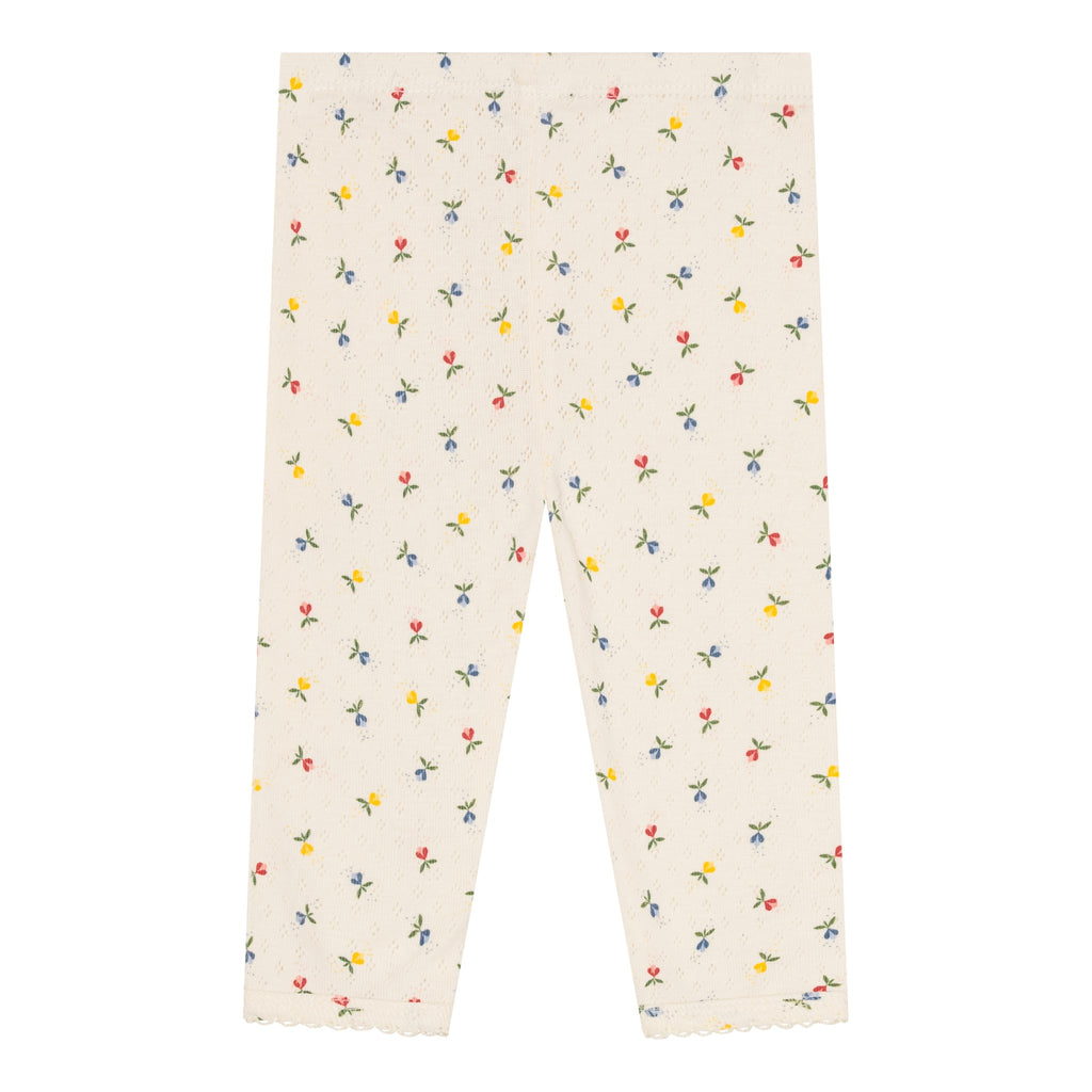 Pointelle fluffy bell Leggings