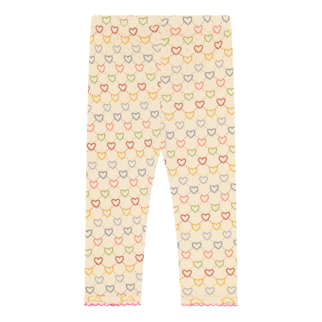 Pointelle hearts mini Leggings