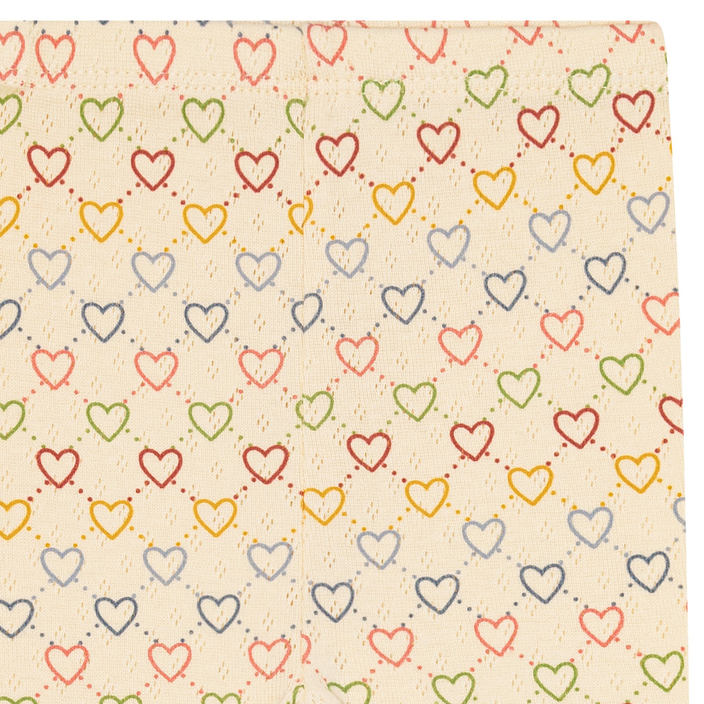 Pointelle hearts mini Leggings