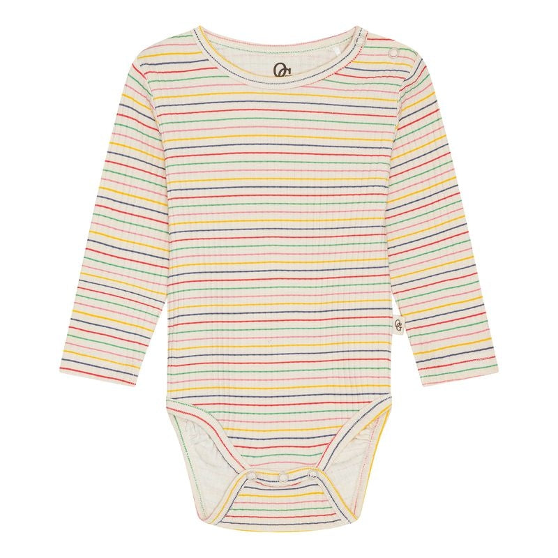 Rib samfella - rainbow stripes