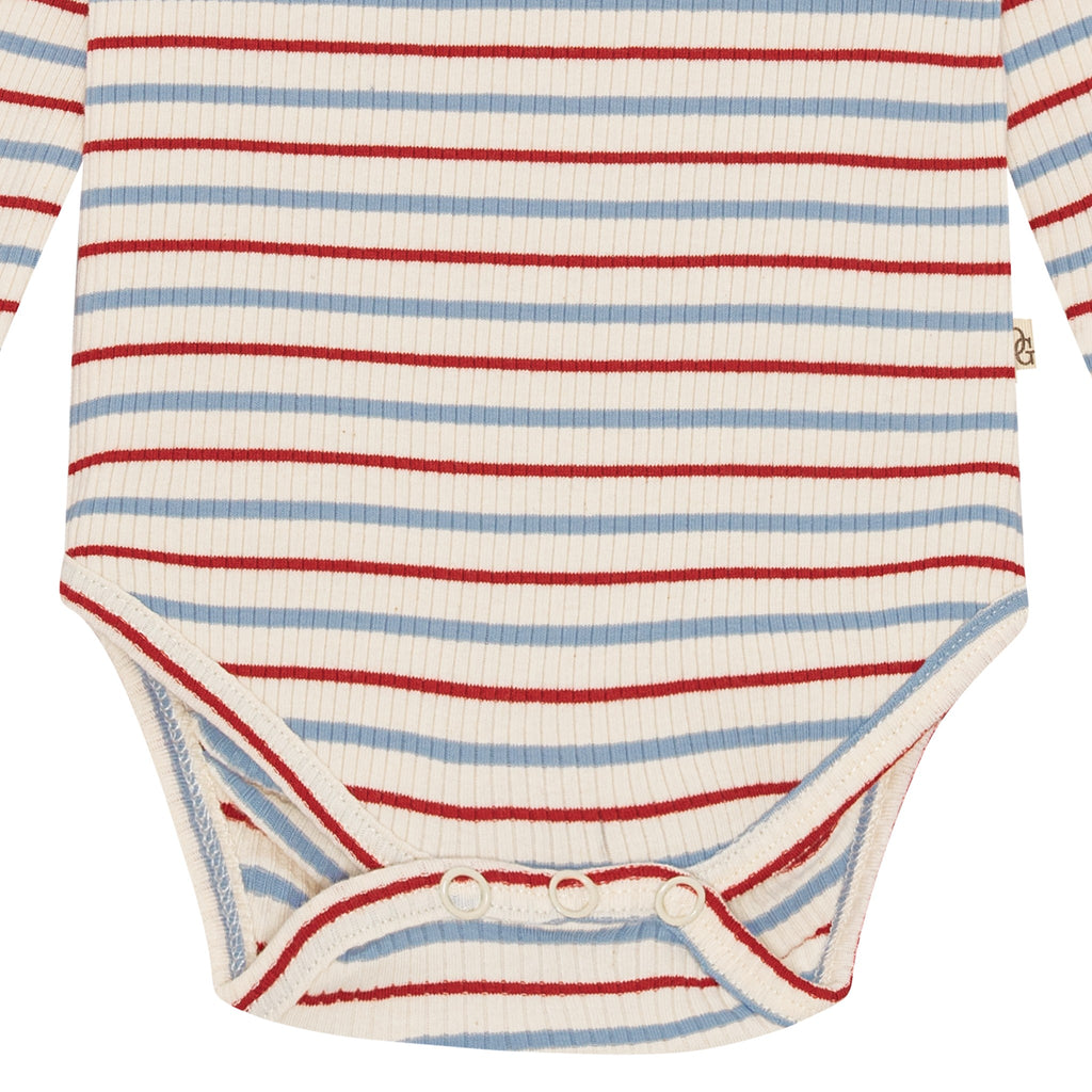 Rib Seaside Mini Stripe LS Samfella