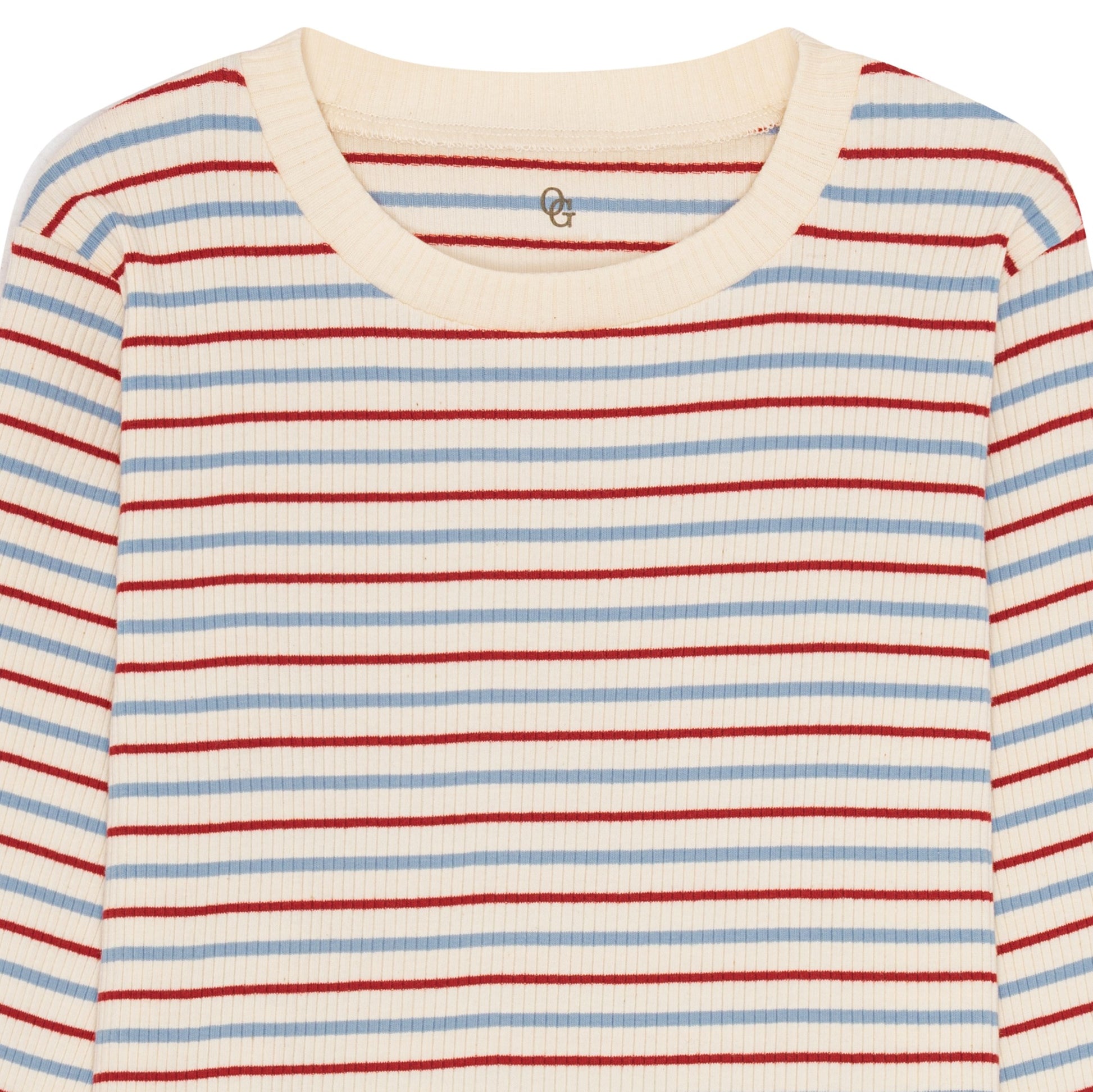Rib Seaside Mini Stripe LS T-shirts
