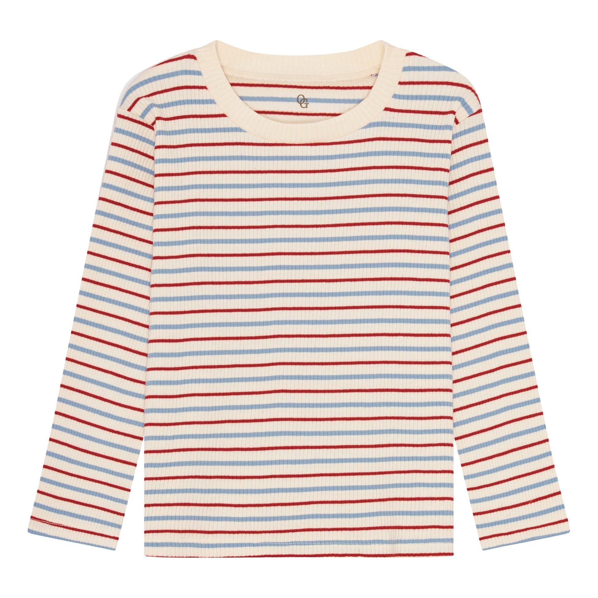 Rib Seaside Mini Stripe LS T-shirts