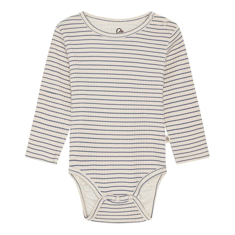 Rib body samfella - navy stripes