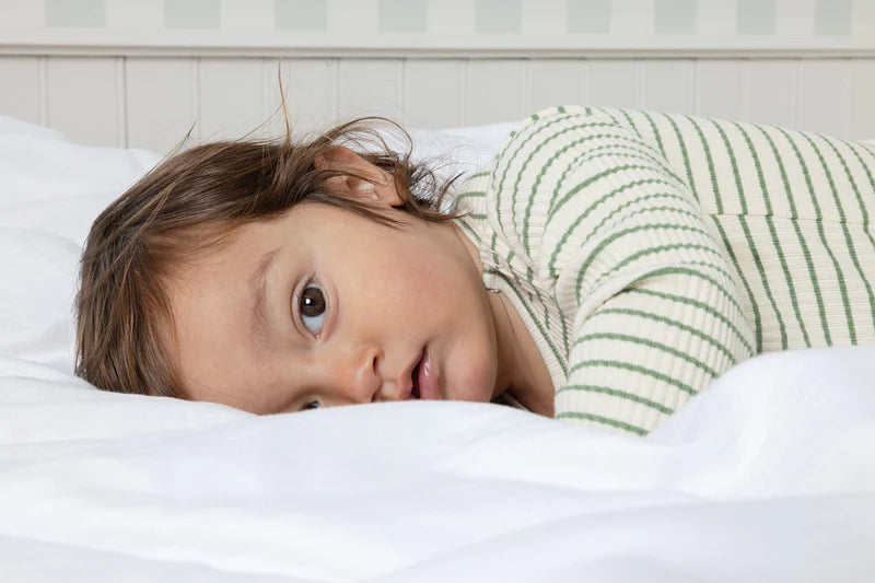 Röndótt samfella - græn