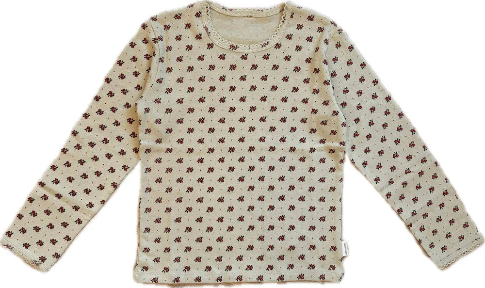 Pointelle langerma bolur Autumn Bloom