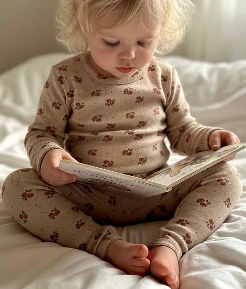 Pointelle langerma bolur Autumn Bloom