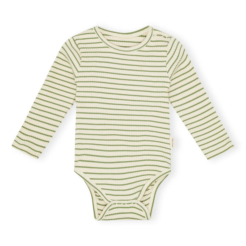 Röndótt samfella - græn