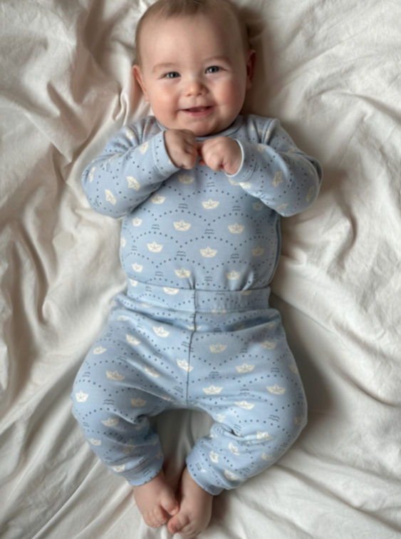 Jersey leggings - mini marine