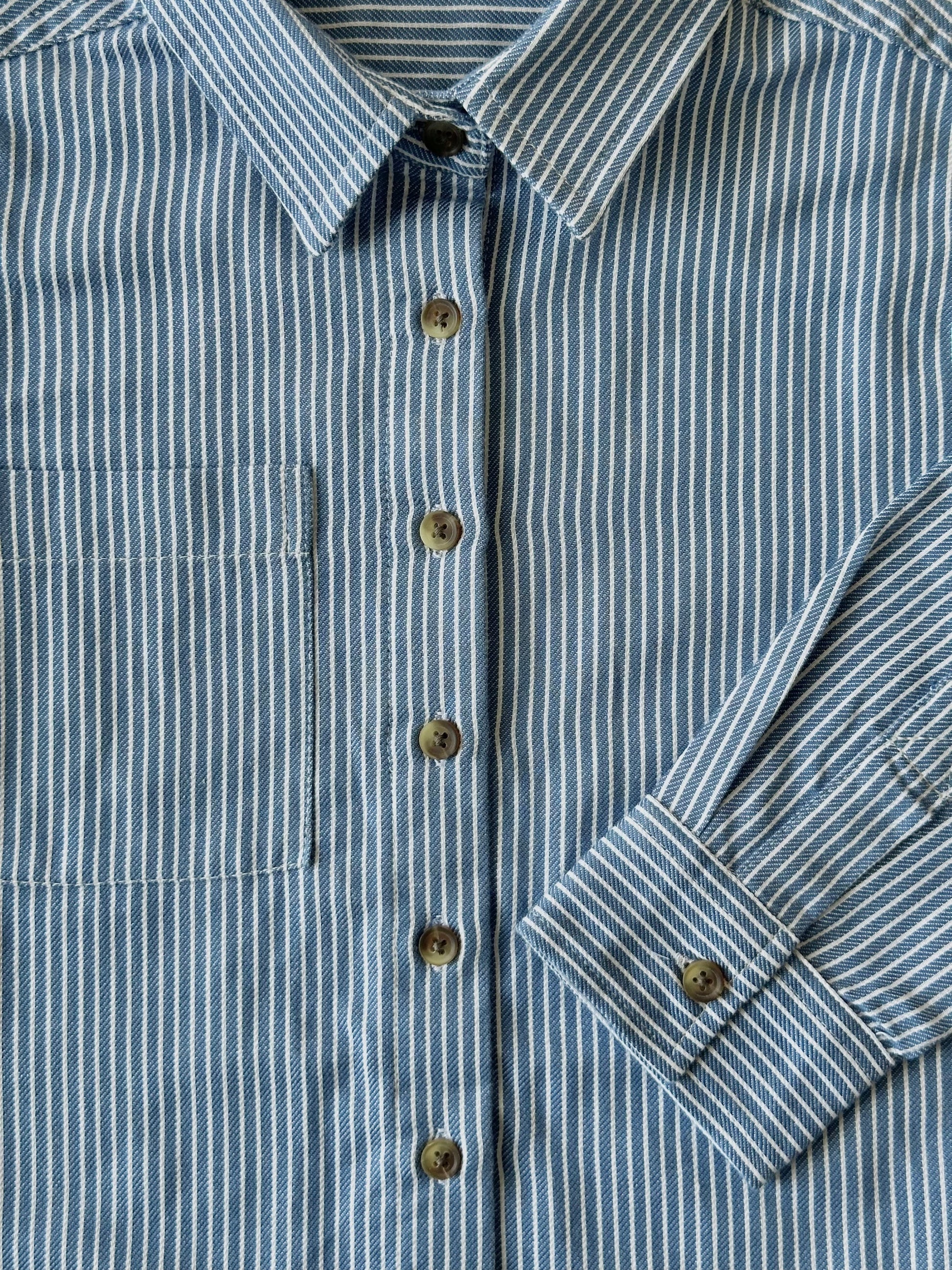 Milkboy Blue LS collard Skyrta